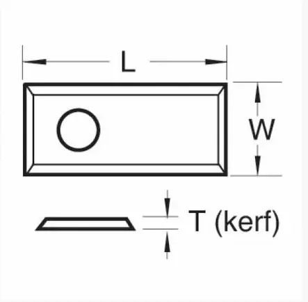 RB/T/10 - ROTA-TIP BLADE 50X12X1.7MM TEN - Yläjyrsimen lapputerät - RB-T-10 - 2
