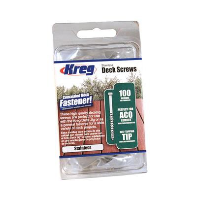 Kreg terassiruuvi ruostumaton 50 mm, 100 kpl - Kreg Decking Jig ruuvit - SDK-C2SS-100 - 1