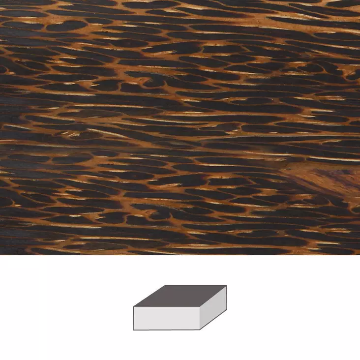 Palmwood 100 x 100 x 50 mm - Kynä- ym aihiot - 831280 - 1