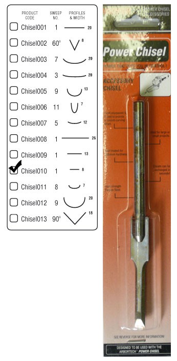 Power Chisel , Flat 8 mm - Power Chisel - PCH010 - 1