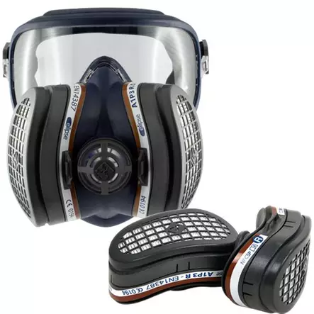 Elipse hengityssuojain suojalaseilla, pöly ja kaasu, M/L, A1P3 - Hengityssuojaimet - SPR401 - 1