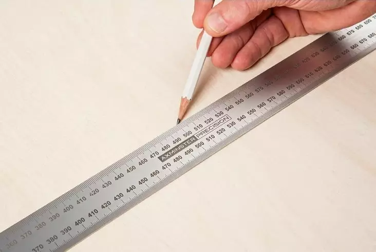 Axminster teräsviivain 1000 mm - Viivaimet - AX104521 - 1