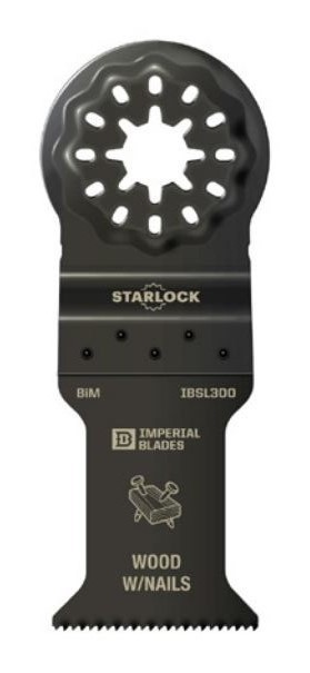 Imperial Blades Starlock 34 mm terä, naulainen puu 1 kpl - Monitoimikoneenterät - IBSL300-1 - 1
