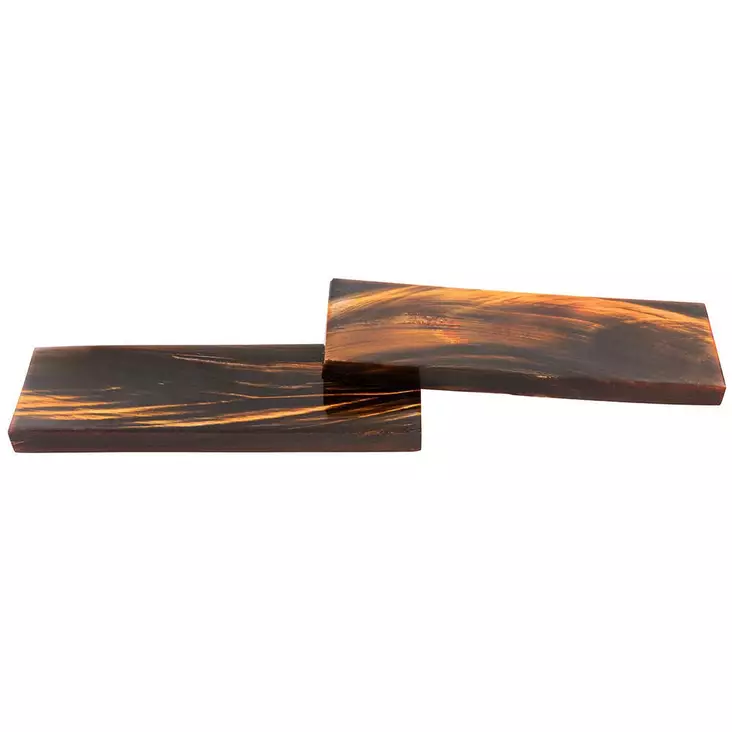 Puhvelinsarvi, värjätty, 130 x 38 x 8 mm - Kynä- ym aihiot - 832191 - 1