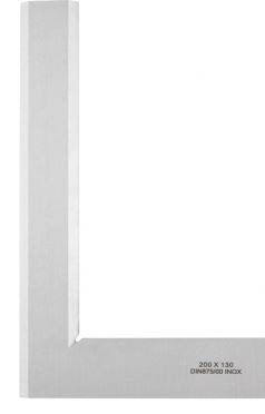 Suorakulma 130 x 200 mm DIN 875/00, viistoreuna - Kulmaimet - 707281 - 1