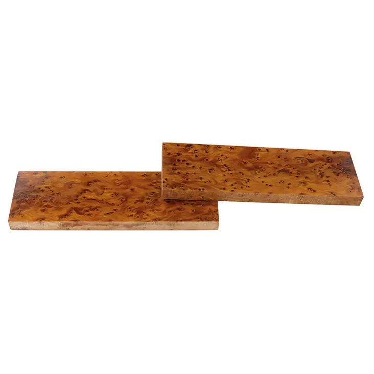 Thuja Burl 140 x 22 x 22 mm (pari) - Kynä- ym aihiot - 832211 - 1