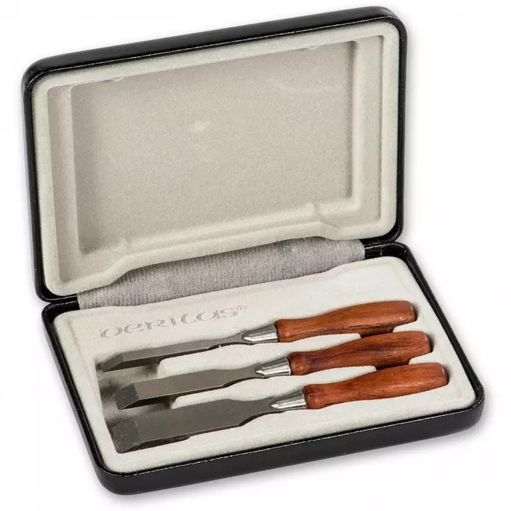 Veritas Miniature Bench Chisels, 3 pcs - Muut puusepäntaltat - 506867-05P8501 - 1