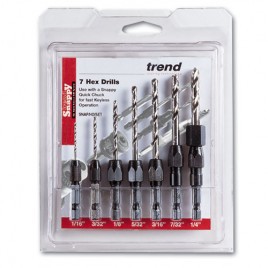 Snappy 7 pc metric Drill Set 1-7 mm - Erikoisporanterät - SNAP-D-SET-2 - 1