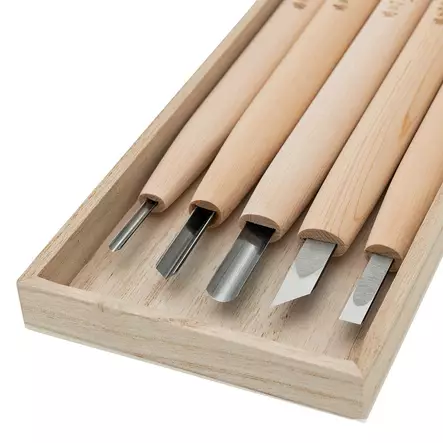 Japanilainen kaiverrusveitsisarja, 5-os - Lovileikkausveitset - 710753 - 2