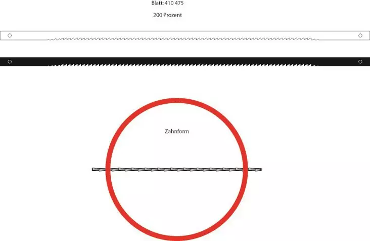 Niqua tapillinen konelehtisahan terä Pin - Lehtisahanterät - 55-002-003 - 1