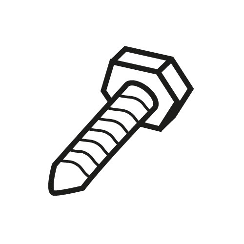 Plunge lever locking screw LH T4 - Yläjyrsintarvikkeet - WP-T4-014 - 1