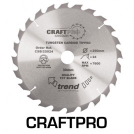 Sirkkelinterä 250mm x 24tpi x 30mm, Trend - Sirkkelinterät - CSB-25024 - 1