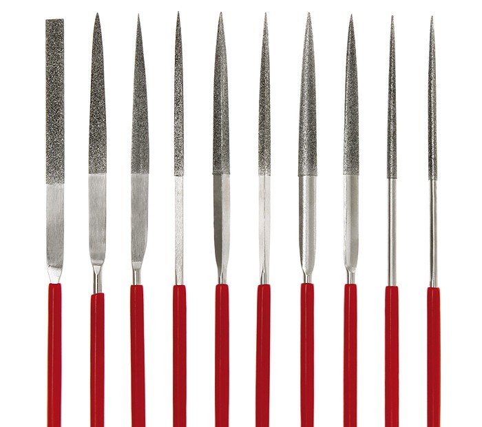 Timanttiviilasetti, 10 kpl, 180 mm - Timanttiteroittimet - 711044 - 1