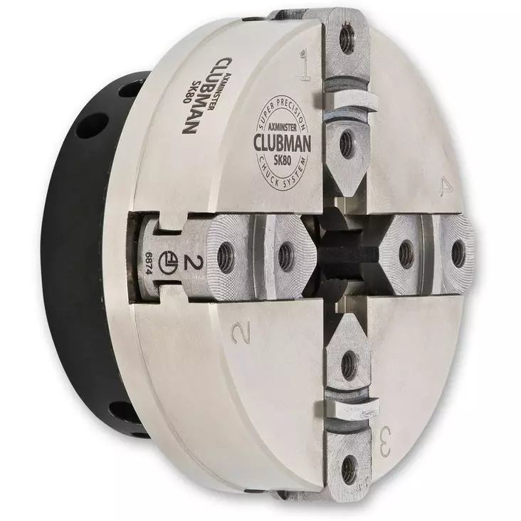 Axminster SK80 Clubman nelileukaistukka T01 3/4" x 16 tpi - Istukat, leuat ja adapterit - AX504545 - 1