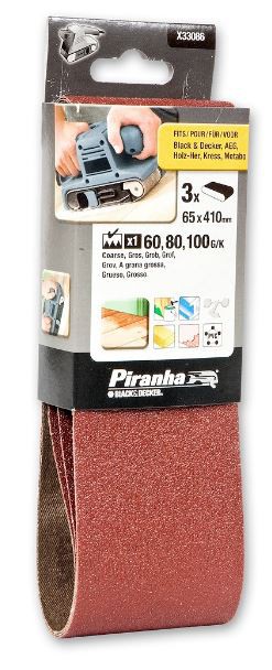 Hiomanauhat pehmeään hiomarumpuun 3 kpl, 60-80-100 Gritt - Hiomanauhat - X33086 - 1