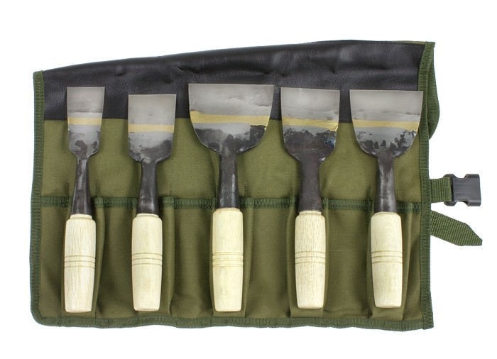 Chinese HSS Wide Chisel, 5 pcs - Puusepäntalttasarjat - 700996 - 1