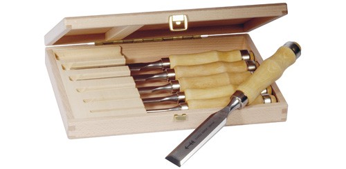 Pfeil talttasarja puulaatikossa 6 kpl - Puusepäntalttasarjat - PF-Z1set6 - 1