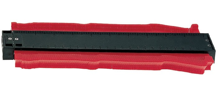 Muotokampa, muoviset lehdet 255mm - Viivaimet - 707147 - 1