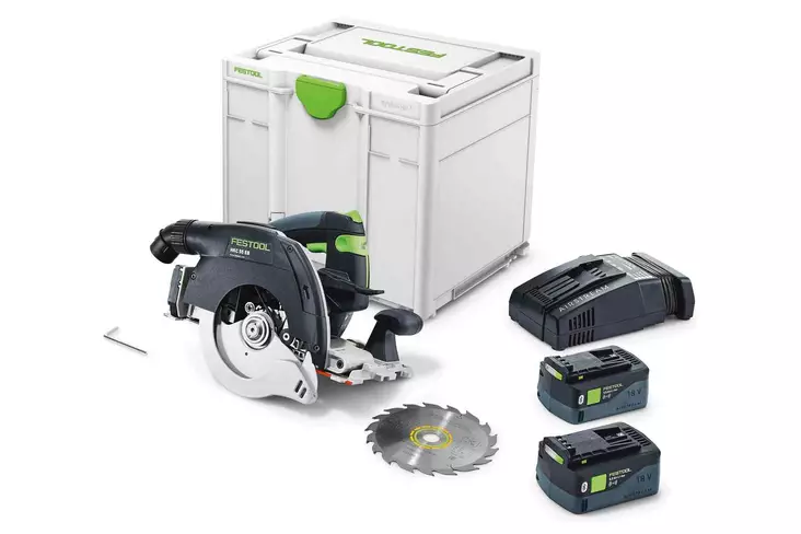 Akkukäsipyörösaha HKC55 5,0 EBI-Plus-SCA - Festool Sahaaminen - 577678 - 1