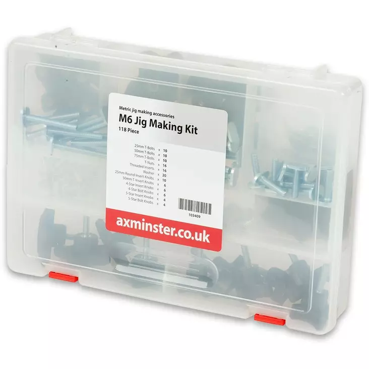 Axminster 118 Piece All Metric Jig Makin - T-uraruuvit - AX103409 - 1