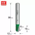 Radius 6mm radius x 19mm cut x 86mm - Pyöristys-/viisteterät - C053CX1-2TC - 1
