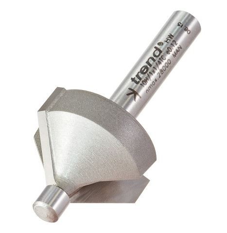 Pin guided chamfer bevel cutter 45 degrees - Pyöristys-/viisteterät - 10H-1X1-4TC - 1