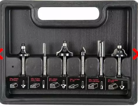 Trend jyrsinteräsarja 6 kpl/ 6 pc Starte - Jyrsinteräsarjat - SET-SS11X8MMTC - 1