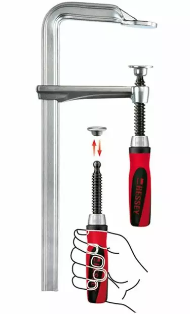 Bessey täysteräksinen puristin komposiittikahvalla - Bessey - GZ10-2K - 1