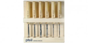 Pfeil Veistotalttasarja 6 kpl puutelineessä - Veistotalttasarjat - PF-D6er - 1