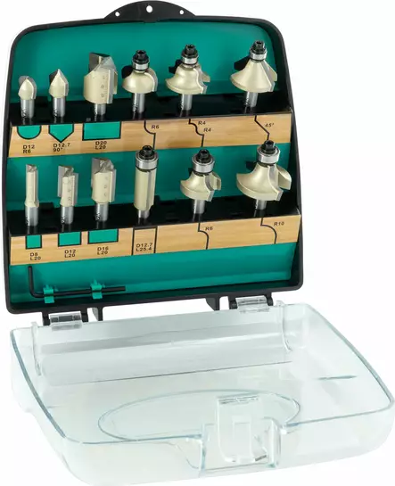 ENT jyrsinteräsarja 12-os, 8 mm - Suorat terät - ENT09012PLUS - 1