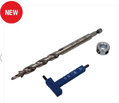 Kreg poranterä, asetintyökalu ja stoppar - Ruuvauskärjet ja poranterät - KPHA308-INT - 1